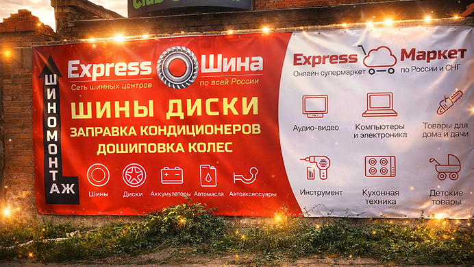 Баннер с люверсами
